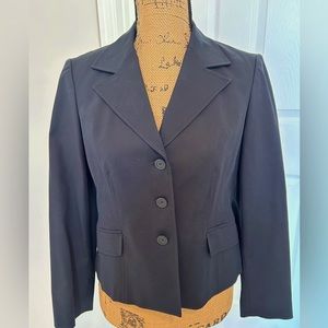 NWOT Talbots 6P lined black blazer/jacket. Gorgeous!